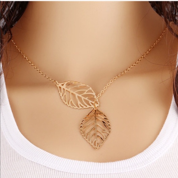 Jewelry - 💜2 for $15💜 Double Leaf